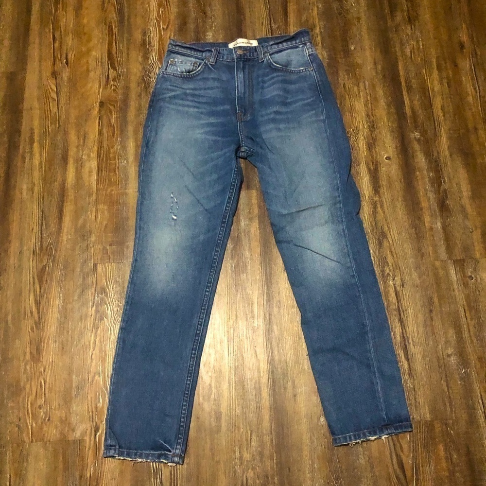 Reformation Jeans Women's 26 Julia Relaxed Straight High Rise in Bryce Wash